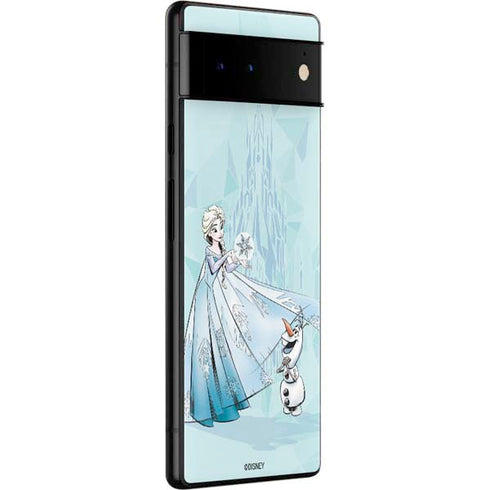 Disney Frozen Elsa and Olaf Art Google Pixel 6 Pro Skin
